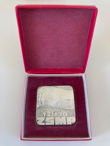 Zdjęcie oferty: Medal Delegatowi na 1 Zjazd ZSMP, 1976r.