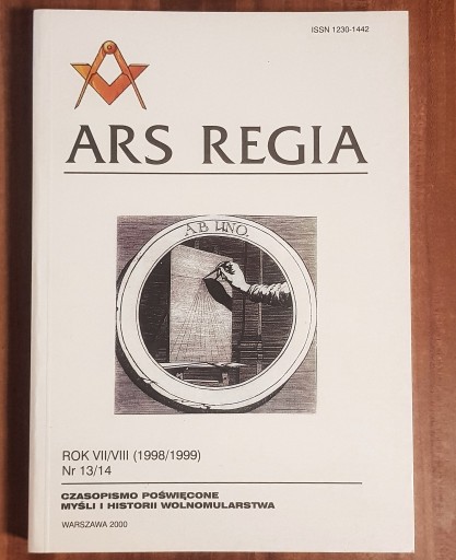 Zdjęcie oferty: Ars Regia nr 13/14 masoneria, Qumran, Abramowski