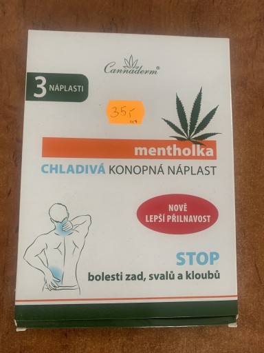 Zdjęcie oferty: Cannaderm plastry chłodzące Mentholka