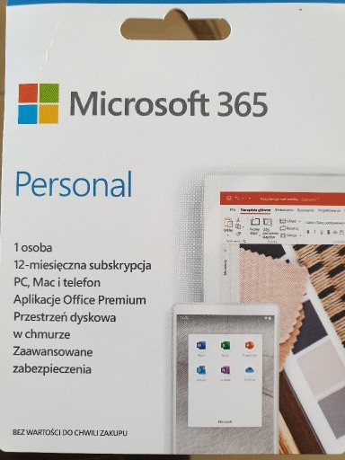 Zdjęcie oferty: 365 Microsoft personal