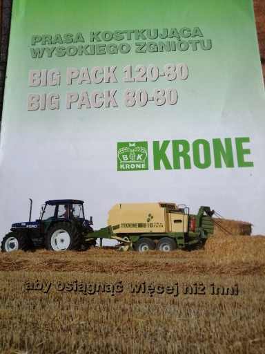 Zdjęcie oferty: Prospekt Krone Big Pack 120-80, 80-80 200r Prasa