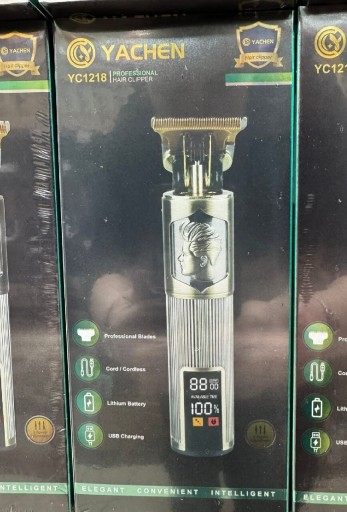 Zdjęcie oferty: Maszynka do włosów YACHEN YC1218 -profesjonalny trymer barber, LCD, USB,