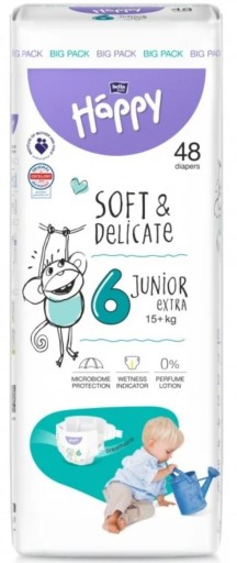 Zdjęcie oferty: Pieluszki Bella Happy 6 Junior Extra 15+kg 48 szt.