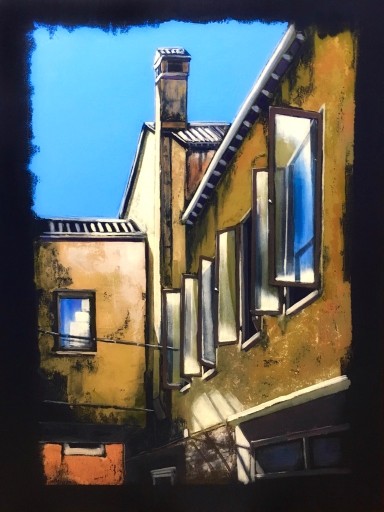 Zdjęcie oferty: Malczewski ”At noon, Venice” acrylic,canvas,80x60.