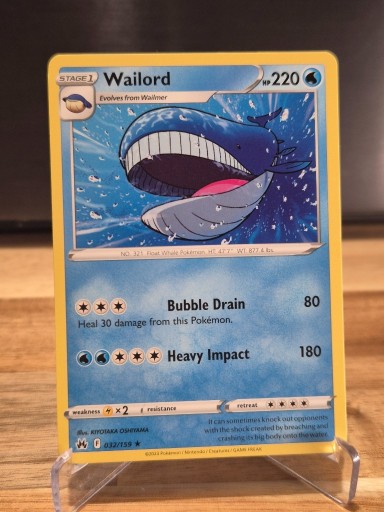Zdjęcie oferty: Karta Pokemon TCG: Wailord (CRZ 032)