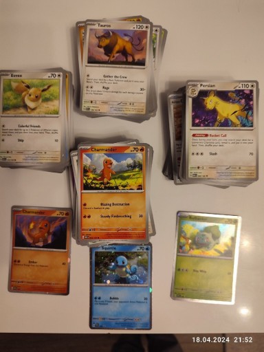 Zdjęcie oferty: Karty pokemon - Bulk 350 kart, mew 151 + gratis