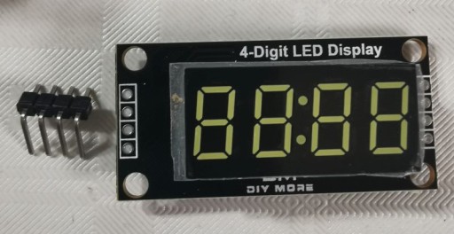 Zdjęcie oferty: Wyświetlacz LED 4 cyfrowy TM1637 Arduino White 