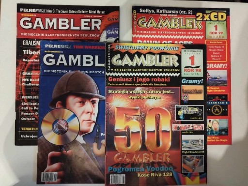 Zdjęcie oferty: Gambler 1/98,1,9,10/99  bez CD  całość lub osobno