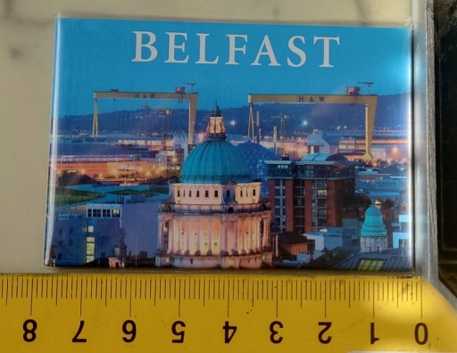 Zdjęcie oferty: Magnes na lodówkę kolekcja Belfast Irlandia Płn