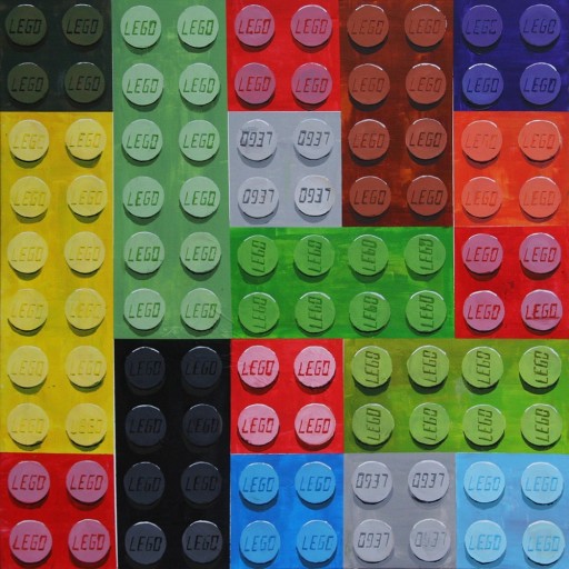 Zdjęcie oferty: LEGO1 Obraz Akrylowy na płótnie 100x100cm