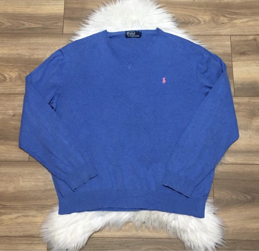 Zdjęcie oferty: Niebieski sweter Polo Ralph Lauren XL