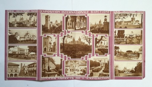 Zdjęcie oferty: Barcelona wystawy od maja do października w 1929 