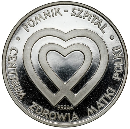 Zdjęcie oferty: Próba SREBRO 1000 złotych 1985 Pomnik - Szpital 