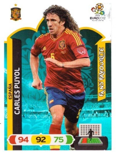 Zdjęcie oferty: PANINI EURO 2012 FANS FAVOURITE PUYOL HISZPANIA