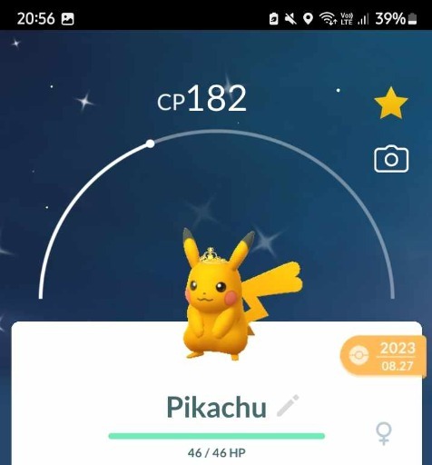 Zdjęcie oferty: Pokemon GO shiny Pikachu (Pyrite Crown) Wymiana