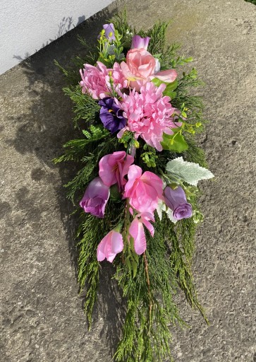 Zdjęcie oferty: Stroik na cmentarz róż, fiolet dzień matki