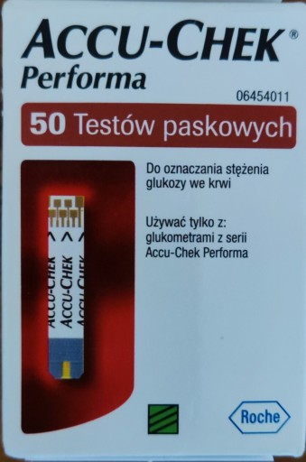 Zdjęcie oferty: Paski accu-chek proforma opakowanie 50 sztuk