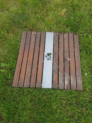 Zdjęcie oferty: Blat stołu ogrodowego kwadratowy drewno metal 