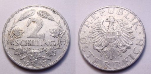 Zdjęcie oferty: Austria 2 szyling 1947 r.