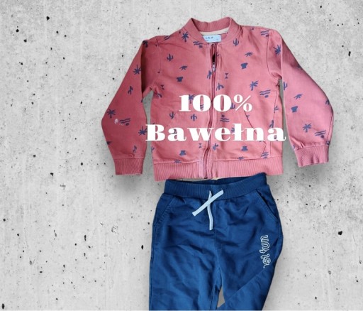 Zdjęcie oferty: Zestaw spodnie dresowe bluza 100% bawełna roz.116