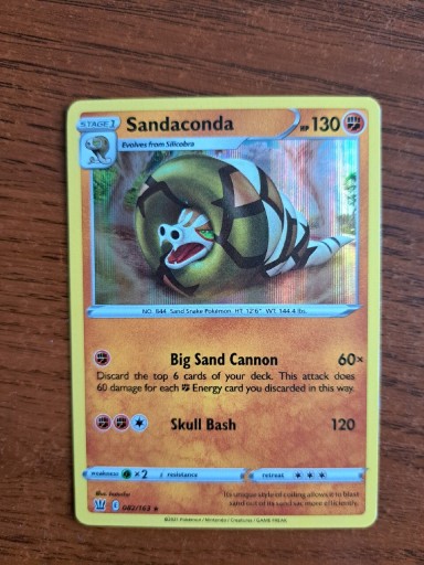 Zdjęcie oferty: Karta pokemon sandaconda 082/163 2021