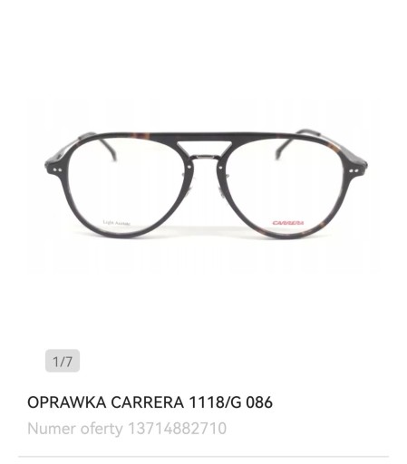 Zdjęcie oferty: Oprawki Carrera 1118/G 