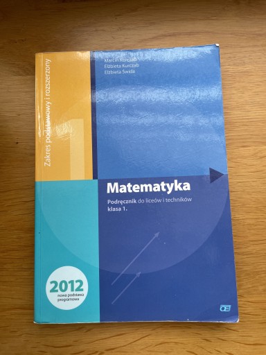 Zdjęcie oferty: Matematyka 1 Kurczab podręcznik 