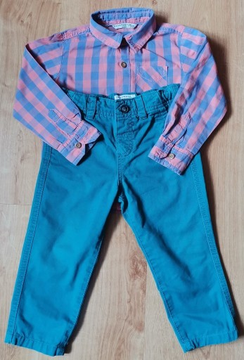 Zdjęcie oferty:  Koszula+spodnie RESERVED rozmiar 86,12/18 miesiąc