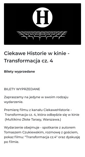 Zdjęcie oferty: Bilet Ciekawe Historie vol.4 w Warszawie 25.04