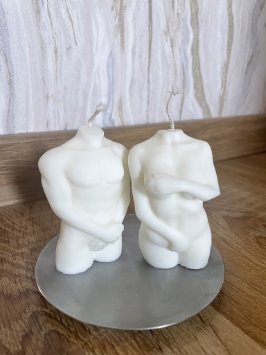 Zdjęcie oferty: Zestaw świeczek sojowych ciała kobiety i mężczyzny