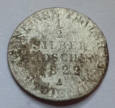 Zdjęcie oferty: 1/2 Silber Groschen  1822 A Niemcy-Prusy