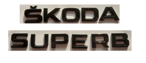 Zdjęcie oferty: Napis emblemat czarny Skoda Superb
