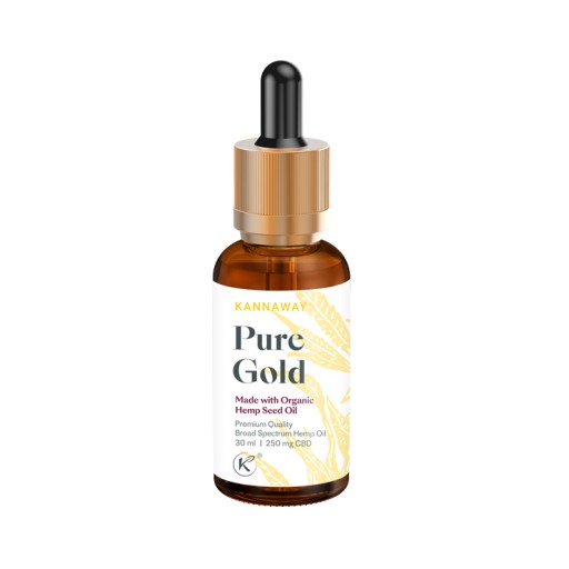 Zdjęcie oferty: Olejek Kannaway Pure Gold 250mg CBD 30ml badania