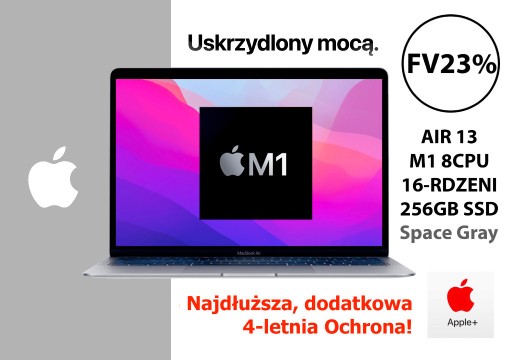 Zdjęcie oferty: NOWY APPLE MACBOOK AIR 13 M1 16rd 256GB GW+48ms FV