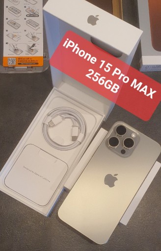 Zdjęcie oferty: NOWY iPhone 15 Pro MAX 256GB NATURAL Titanium GRAT