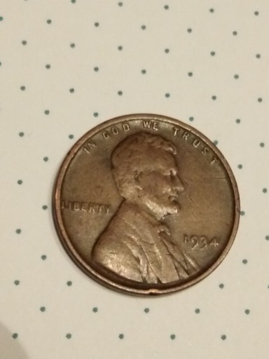 Zdjęcie oferty: Moneta 1 cent usa Lincoln 1934