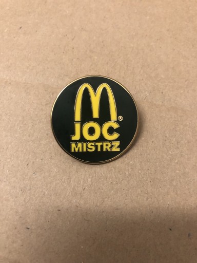 Zdjęcie oferty: Pin’s przypinka McDonald’s Mistrz nowa unikat
