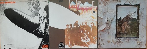 Zdjęcie oferty: 3LP LED ZEPPELIN I / II / IV (polskie edycje) EX