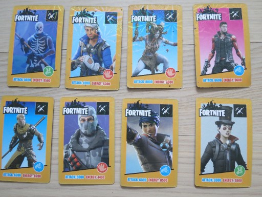 Zdjęcie oferty: Karty Fortnite 8 szt