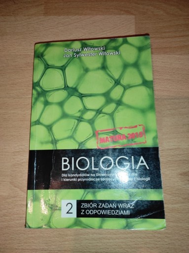Zdjęcie oferty: Biologia zbiór zadań 2. Witowski. 2015