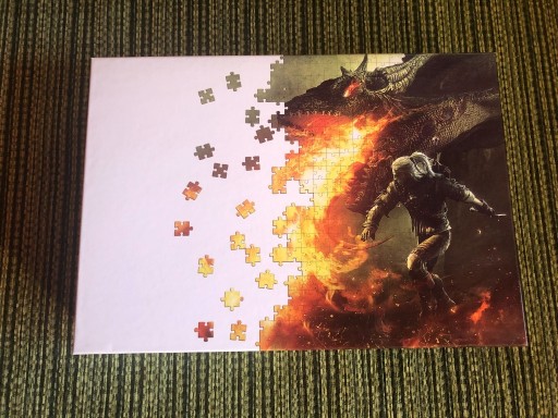 Zdjęcie oferty: Puzzle Wiedźmin 2: Geralt i Smok 1500