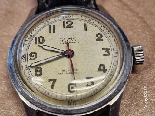 Zdjęcie oferty: Zegarek Mechaniczny Antyk ELMO 17 Jewels Anti-Magnetic Incabloc
