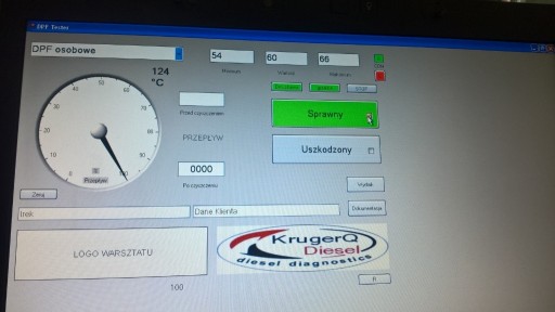 Zdjęcie oferty: Dpf tester przepływu powietrza pomiar wydruk 