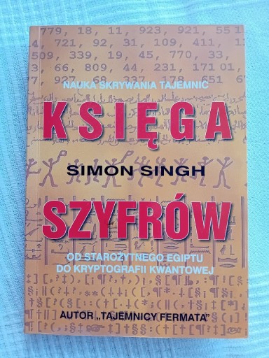 Zdjęcie oferty: Księga szyfrów - Simon Singh wyd. I