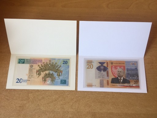 Zdjęcie oferty: 20 zł banknot Lech Kaczyński Koronacja Obrazu 300