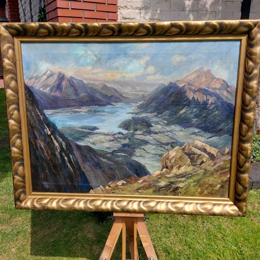 Zdjęcie oferty: " Górskie jezioro " pejzaż alpejski 