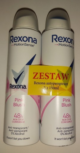 Zdjęcie oferty: Dezodorant Rexona Women (2x150 ml) Pink Blush