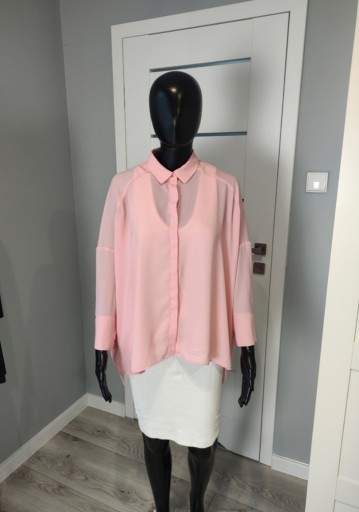 Zdjęcie oferty: Bluzka damska koszula oversize Mango różowa