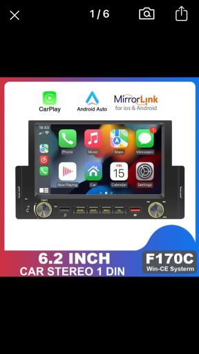 Zdjęcie oferty: Radio CarPlay Android Auto 6.2”