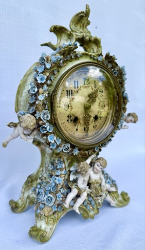 Zdjęcie oferty: Porcelanowy zegar Sitzendorfa porcelana niemiecka 